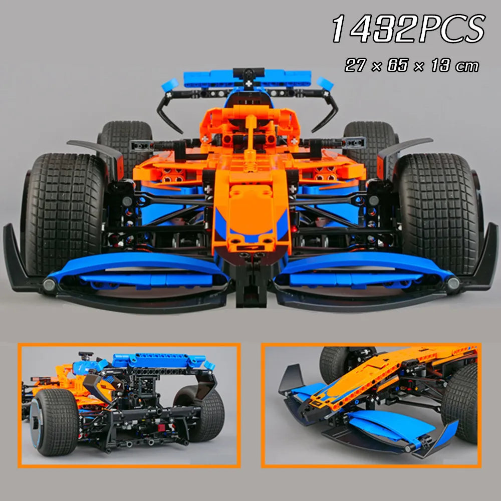 EZ Technical Block Race Supercar Racing Car Sport vechiel Model Buiding Kit Block Bricks Toys for Kids Birthday Gift Boys Set