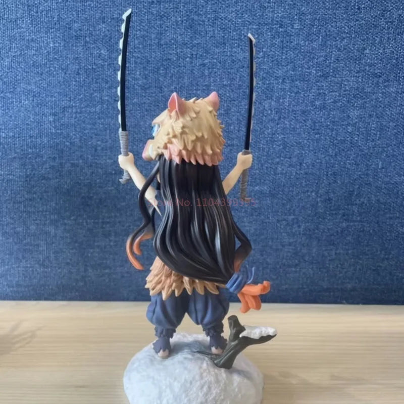 EZ 20cm Anime Demon Slayer Figure Kamado Nezuko Midouzi Cos Lnosuke Kimetsu Figurine PVC Decoration Statue Model Toys Gift