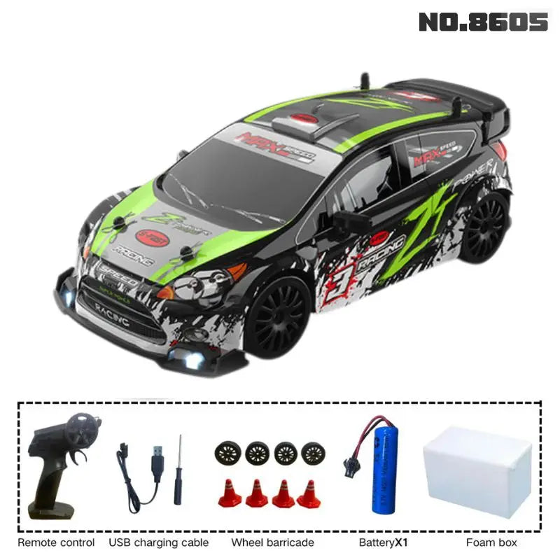 EZ New 1:24 RC drift vehicle, Mustang 4WD cars, racing car with remote control, gift, competition racing car, children's toy