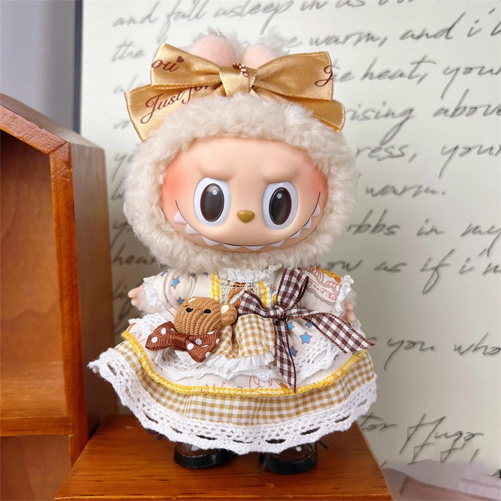 EZ For 17cm Labubu Set High-Quality Clothes Set Multiple Styles Doll Accessories Labubu Clothes