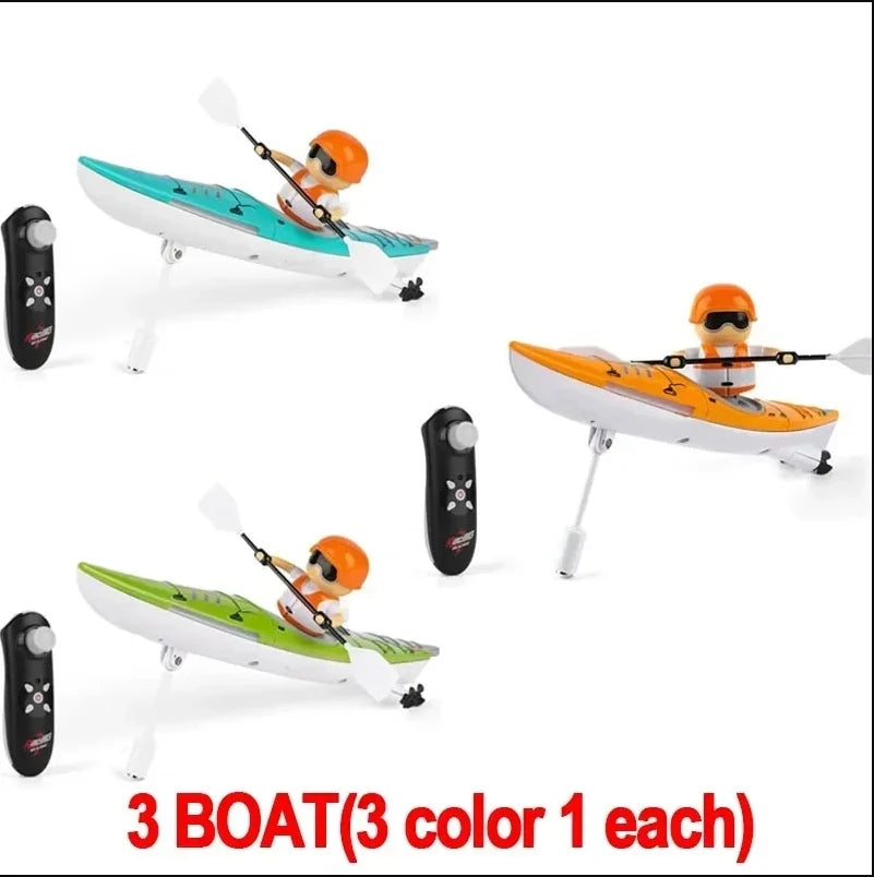 EZ HC-810 RC Boat RTR 2.4G 15km/h Brushed Motor Paddle Remote Control Rowing LED Lights 360 Driving Dual Modes Waterproof Ship
