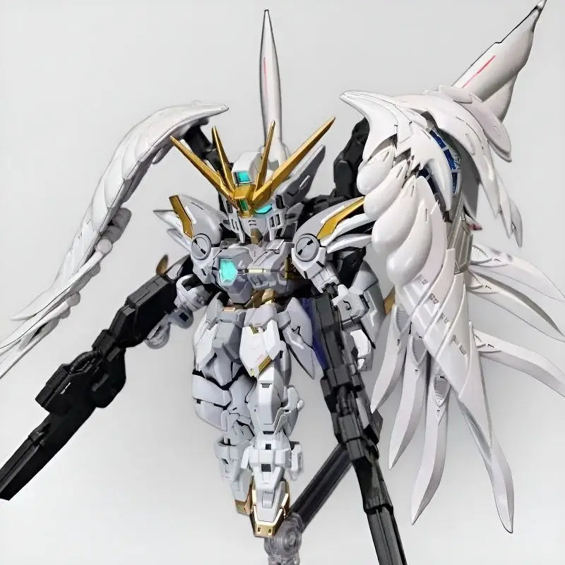 EZ GL MODEL MGSD Wing Snow White  Xxxg-00ysw  Assembly Model Kit Wing Zero EW XXXG-00W0 Robot Action Figure Plastic Model Kits Toys