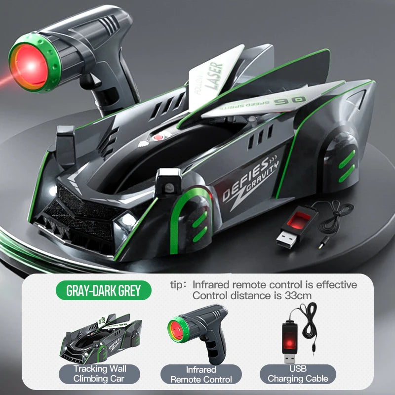 EZ Light-Chasing Wall-Climbing Car, Infrared Sensor Remote Control Car, Wall-Climbing Car, Four-Wheel Drive Car, Toy Racing Car, Children's Toy Car