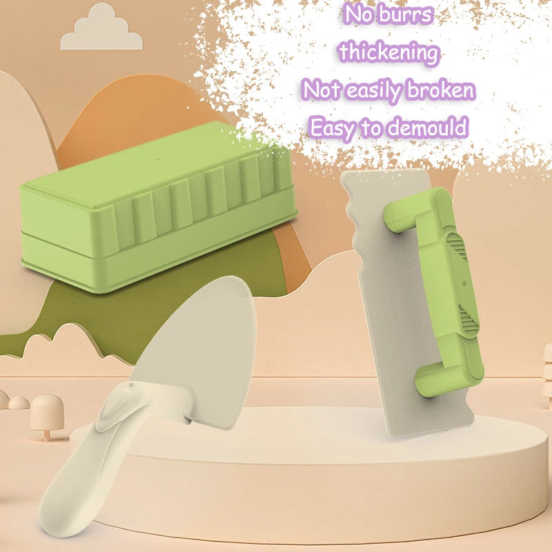 EZ Children Beach Toys Shovel Sandbox Castle Building Sand Brick Walls Molds Tools Summer Outdoor Games Kids Play Water Sands Toys