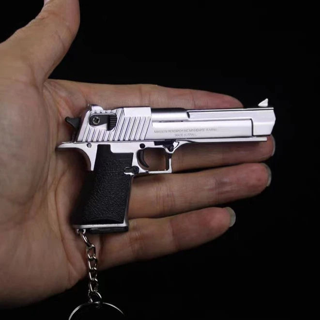 EZ 1:3 Scale 92f Alloy Pistol Keychain Mini Toy Gun Weapon Model Metal Keychain For Adult Kids Christmas Gift