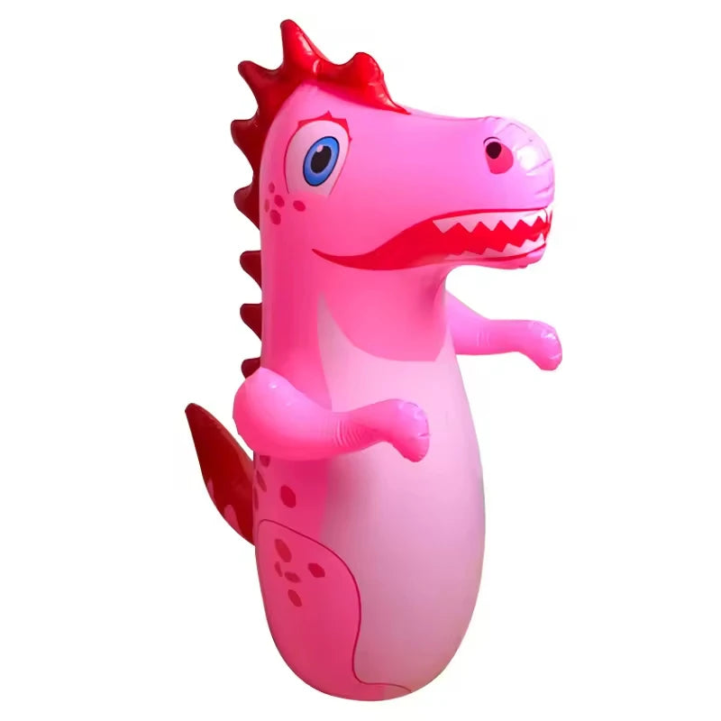 EZ Inflatable Tumbler Boxing Standing Punching Bag Dinosaur Model Parent Child Toys for Kids Games Sport Activity Outdoors Gifts