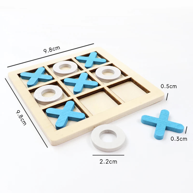 EZ Montessori Play Game Wooden Toy Mini Chess Interaction Puzzle Training Brain Learing Early Educational Toys For Children Kids