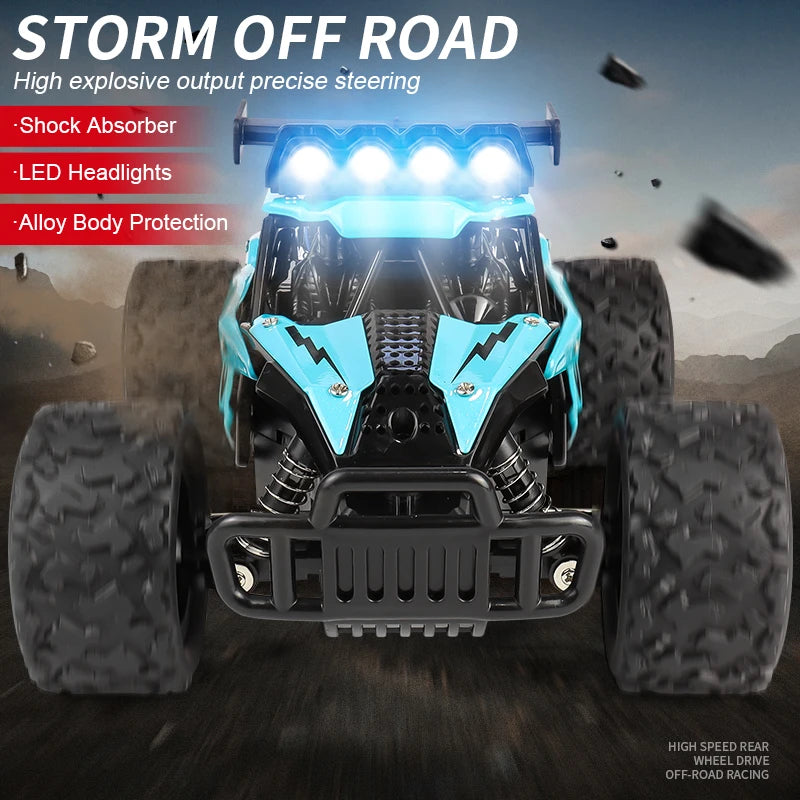EZ RC8 2.4GRC Proportional Throttle Alloy Remote Control Car 1:16 Highspeed Big Foot Climbing off Road Vehicle Racing Model Toy