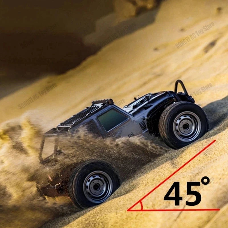 EZ 50 or 80KM/H Rc Cars 1/16 Off Drift Road 4WD with LED 2.4G Waterproof Remote Control Monster Truck for Adults and Kids Toy Gift