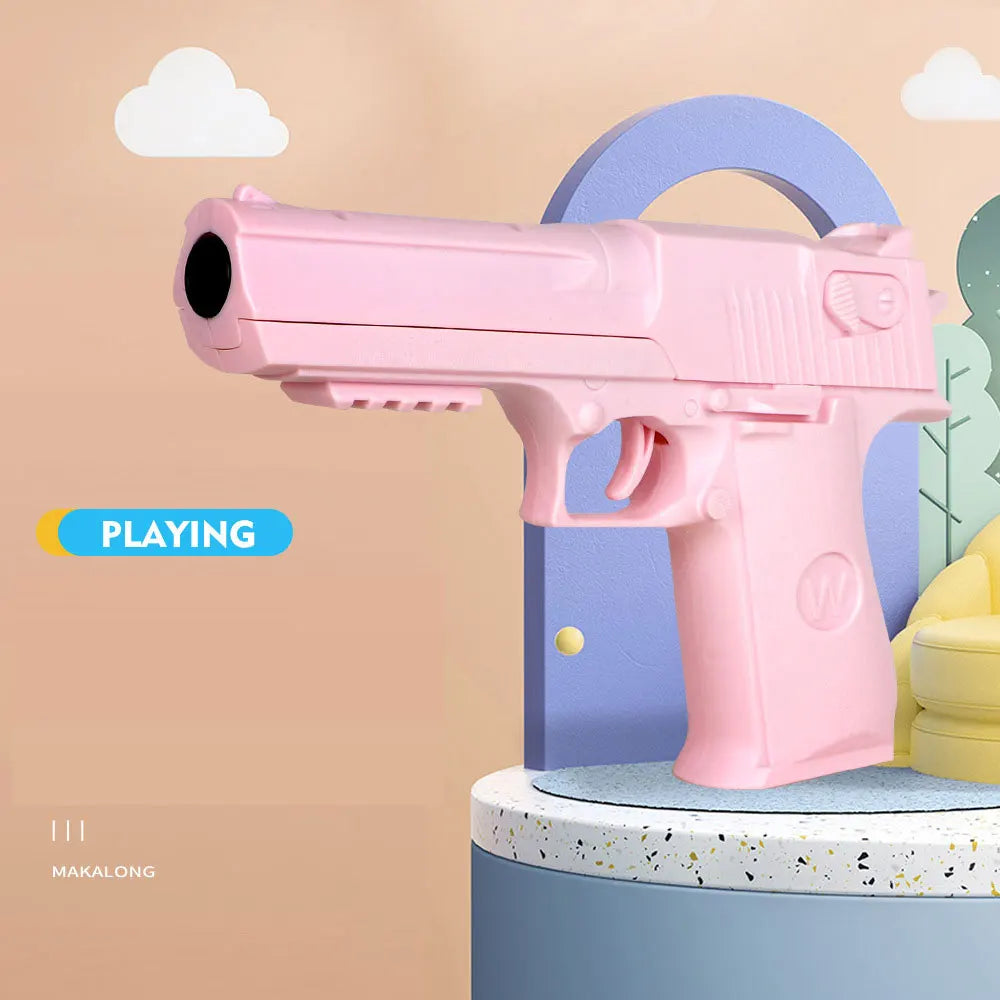 EZ Children Toy Guns Plastic Pistol Manual Handgun Toy Foam Dart Blaster Shooting Model Launcher For Boys Girls Outdoor Games