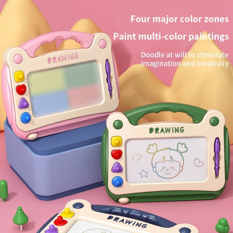 EZ Children's Magnetic Drawing Board Writing Board Colored Graffiti Board Art Education Drawing Toy Interactive Early Education Toy