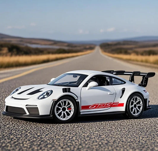 EZ 1:36 Porsche 911 GT3 RS Alloy Mini Car Model Racing Diecasts Metal Toy Sports Simulation Collection Pull Back Childrens Gifts