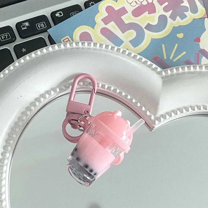EZ 1 Piece 1:12 Doll House Mini Pearl Milk Tea Cup Model Pendant DIY Miniature Scene Accessories Doll House Decoration Toys