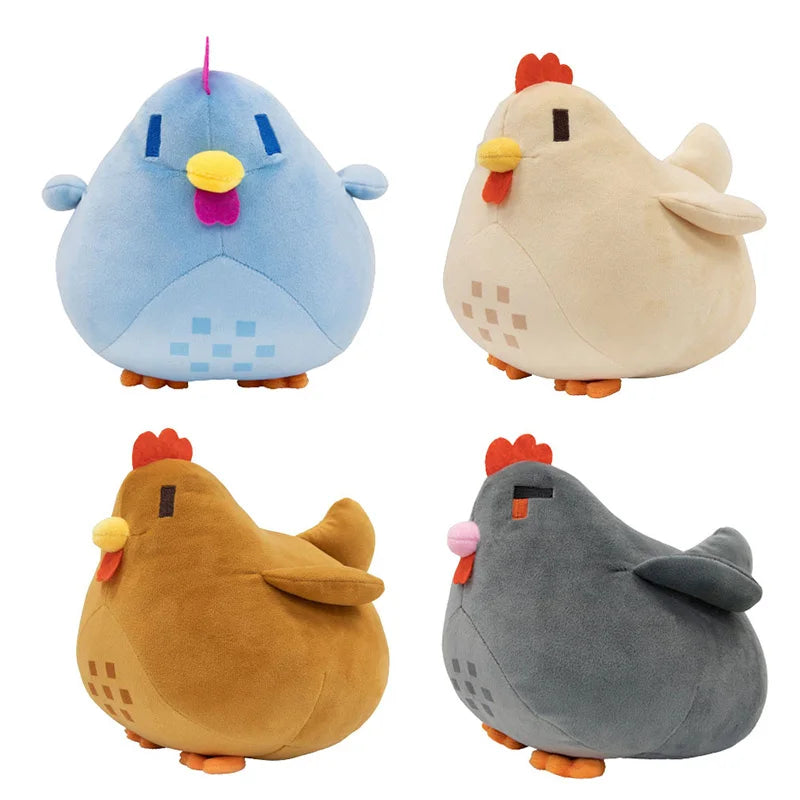 EZ 20cm Stardew Valley Chicken Pillow Plush Soft Stuffed Animal Toys Cartoon Stardew Valley Children Birthday Gift Christmas Gift