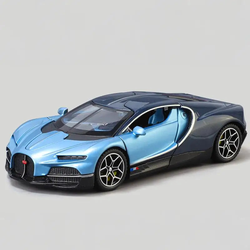 EZ 1:32 Bugatti Tourbillon V16 Supercar Alloy Metal Diecast Model Car Children's Toys Mini GT Collection Hobbies Birthday Gifts Boy