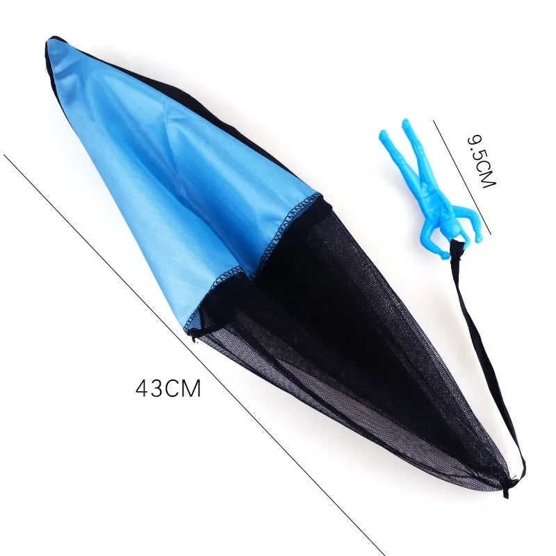 EZ 1/6 Sets Hand Throwing Parachute Kids Outdoor Funny Toys Game Play Toys for Children Fly Parachute Sport with Mini Soldier Game