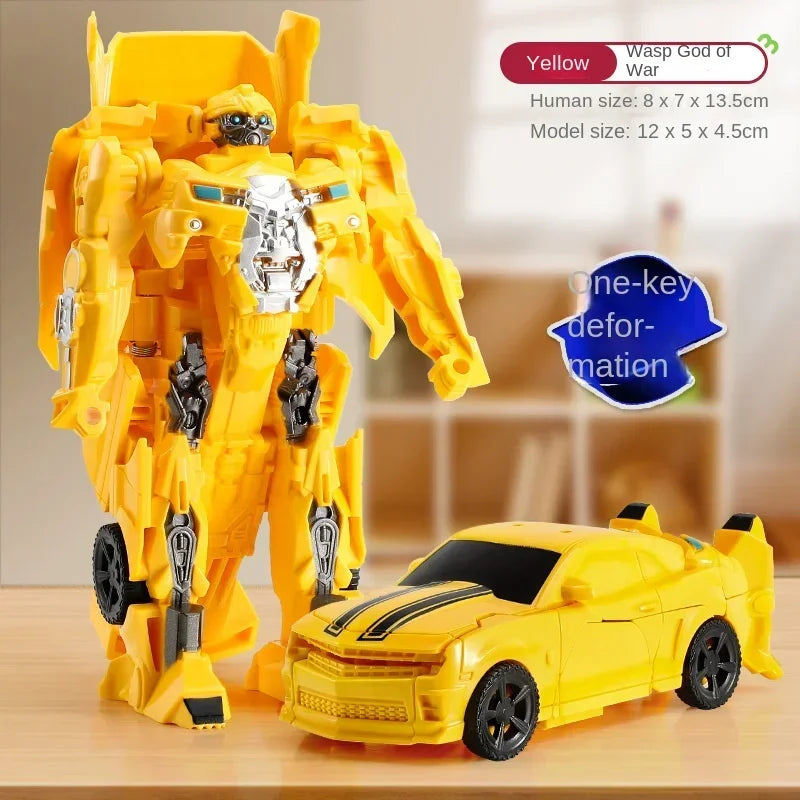 EZ Transformation Car Toy One Step Deformation Robot Action Figure Model Kid Puzzle Toy Anime Robot Model Deformation Car