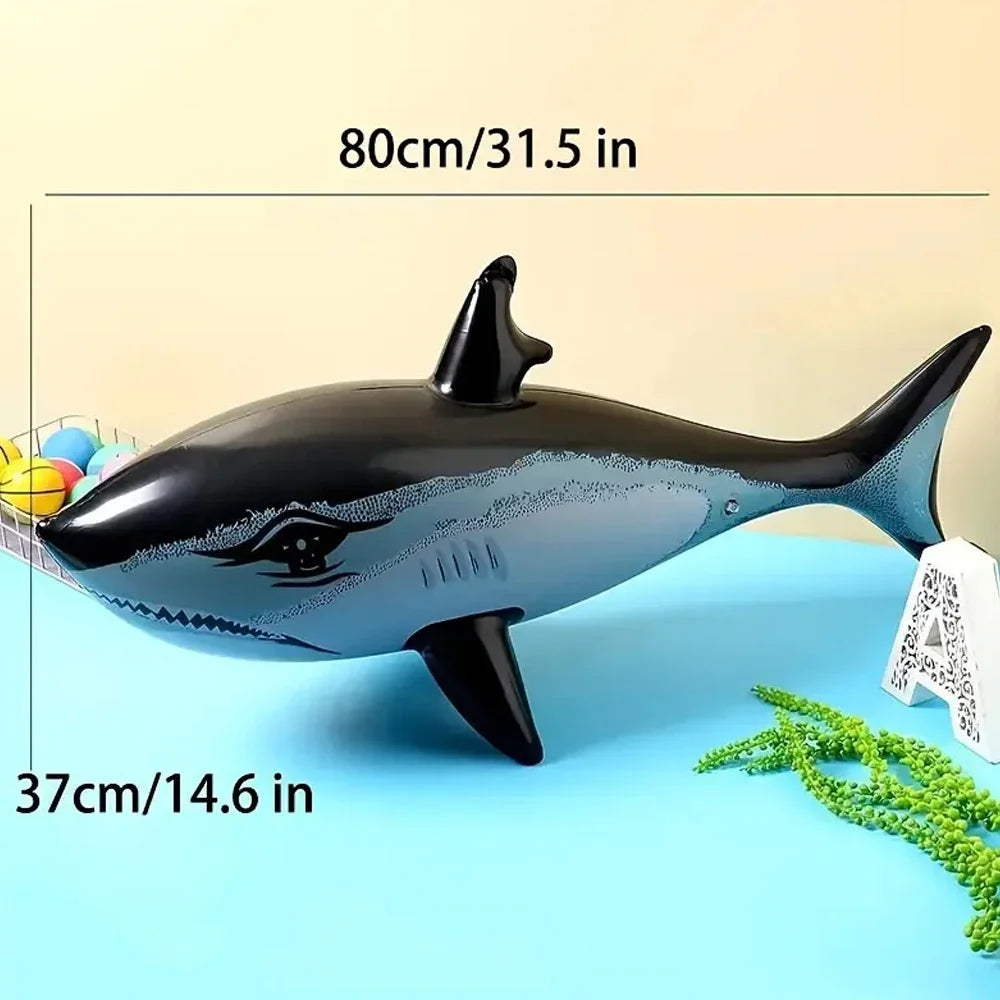 EZ 1-3pcs Inflatable Shark Toy Beach Pool Party Swimming Game Toy Water Sports Inflatable Toys Gift