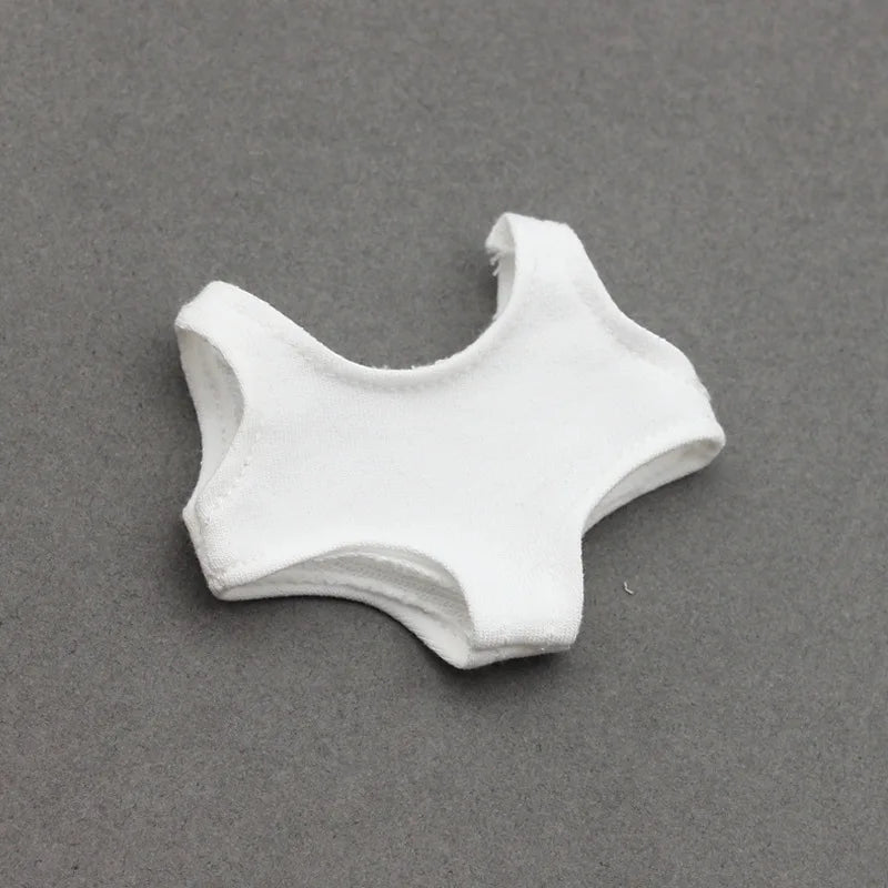 EZ 15/17cm Labubu Doll Clothes Strawberry Orange Bikini Set Beach Swimsuit Outfit Accessories