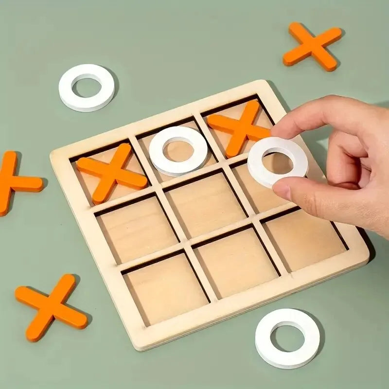 EZ Montessori Play Game Wooden Toy Mini Chess Interaction Puzzle Training Brain Learing Early Educational Toys For Children Kids