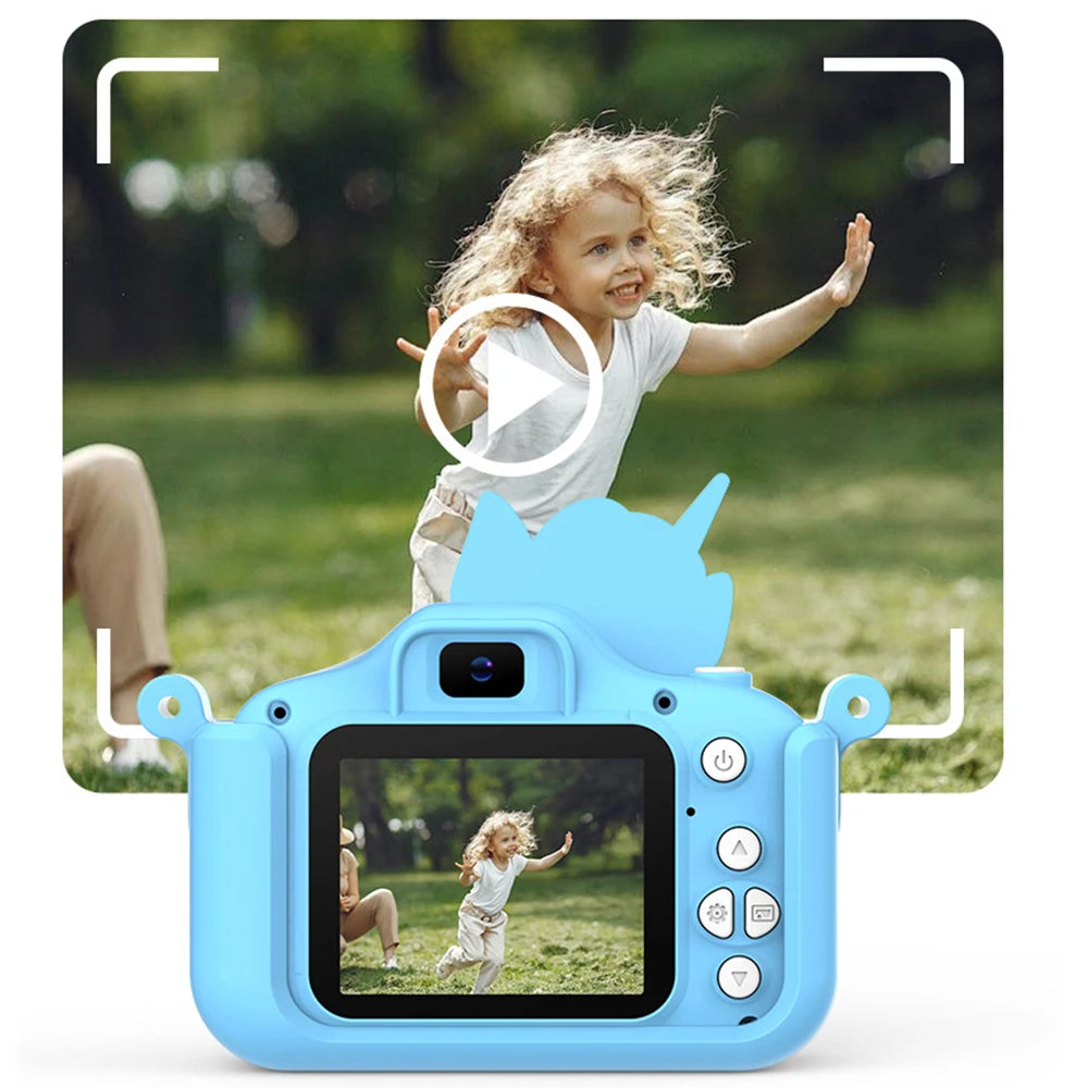 EZ Kid Camera Digital Camera Toys For Girls Boys 1080P HD Screen Video Recording Music Playback Gaming 2 inch Children Camera Gift