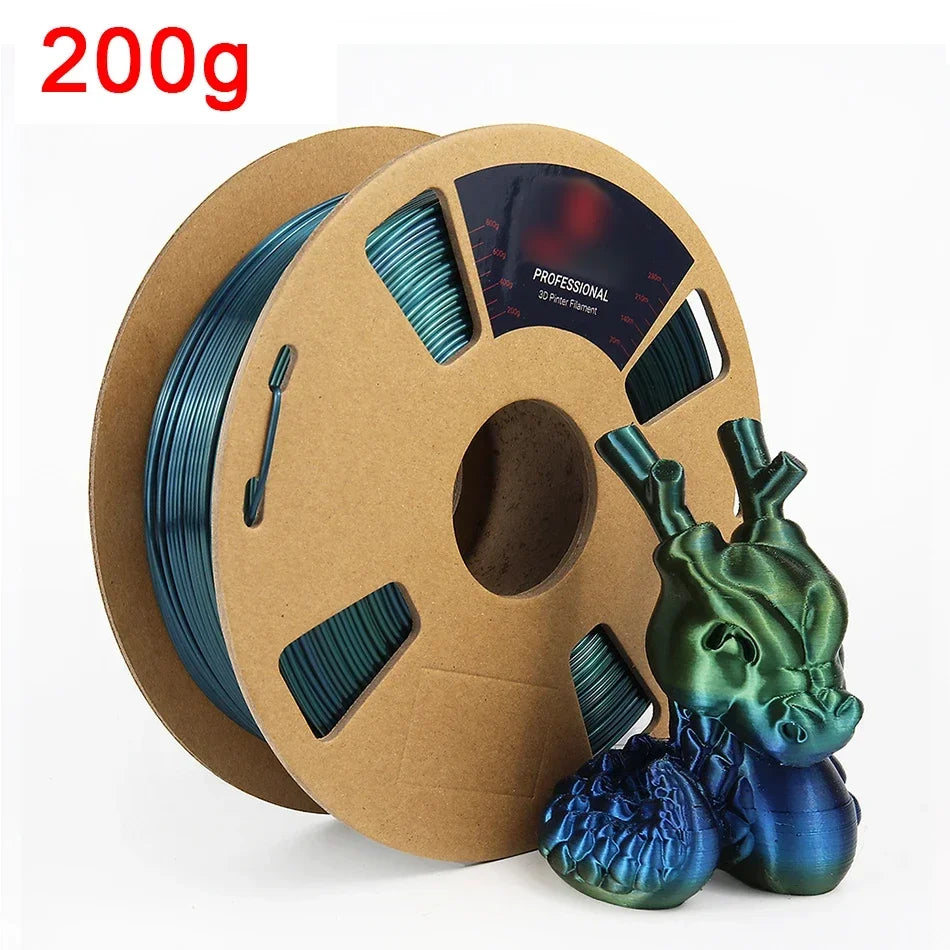 EZ 3D Printer Filament Rainbow Silk PLA 1.75mm Dual/Triple Gradient Extrudeuse Filament 3D Printing Material 250/200g