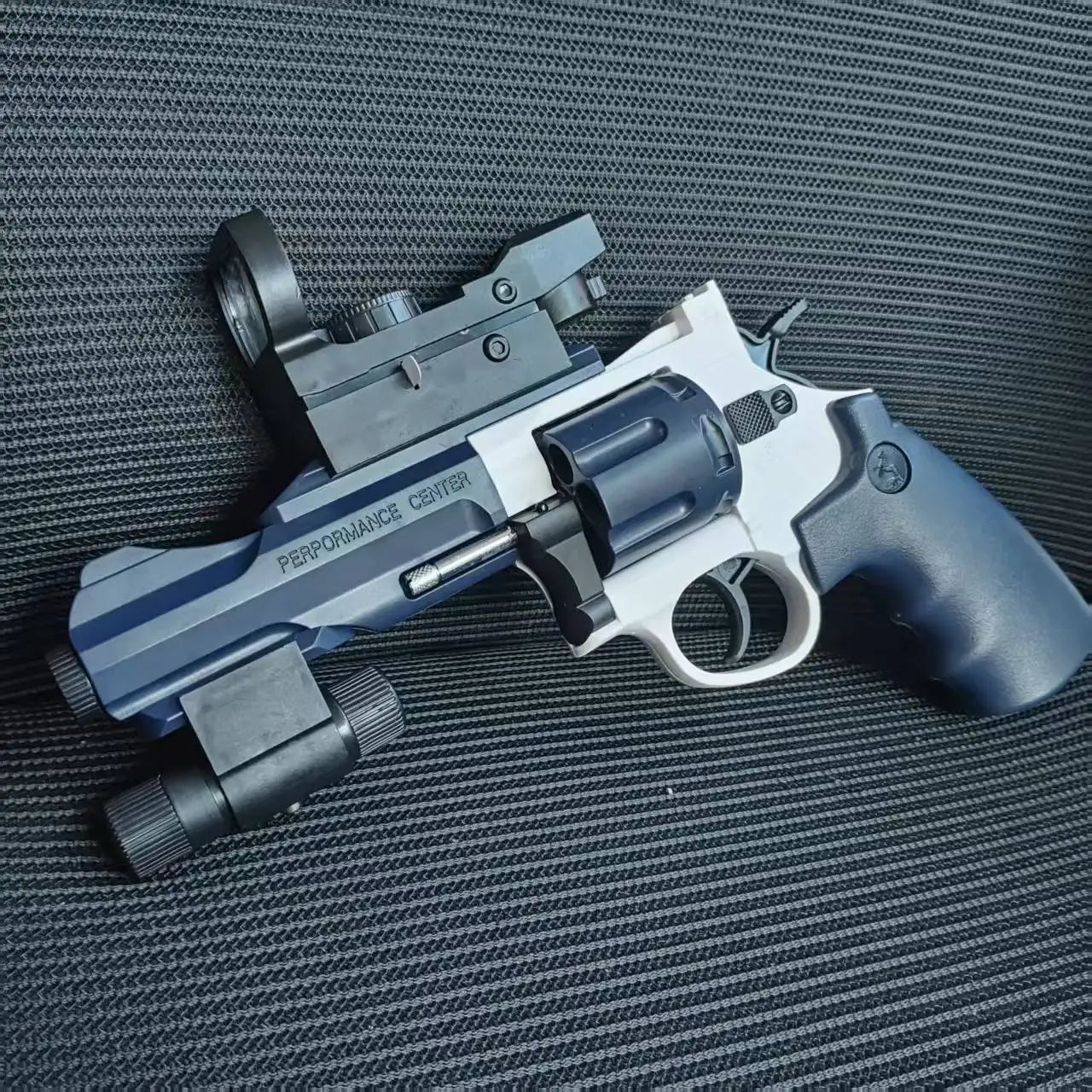 EZ New Continuous Firing Tactic Revolver Automatic Shooting Pistol Soft Dart Bullet Toy Gun CS Outdoor Weapon for Kids Adults