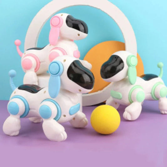 EZ Children's Robot Bionic Electronic Dog Machine Intelligent Robot Dog Light Music Crawling Children's Interactive Toy Gift