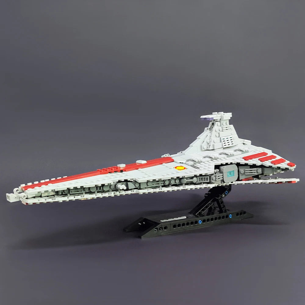 EZ 67106 JIESTAR High-tech Moc Venator Attack Cruiser Fighter Destroyer Brick Technical Model Building Star Blocks Space Ship Toys