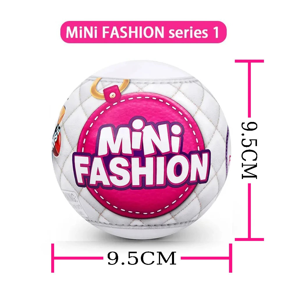 EZ Zuru 5 Surprise Mini Brands Toys Original Miniature Toy  Mini Bags Mystery Blind Box Accessories for Dolls Fashion Bag Shoe Toys