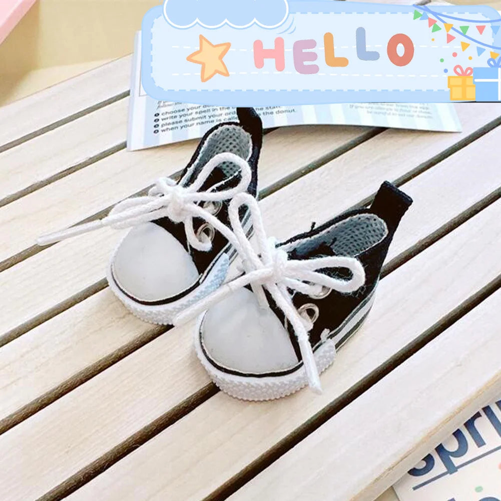 EZ For LABUBU Leather Shoes Suitable for 17cm Cotton Dolls Shoes Boots Toys Casual Sports Shoes Dolls Accessories DIY Doll Toys