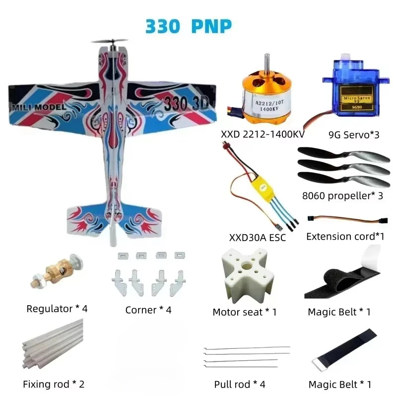 EZ 3D Mercury Fixed-wing Aerobatic Magic Board Plane Rc Airplane Take Your RC Flying To The Next Level KIT DIY Remote Control Plane