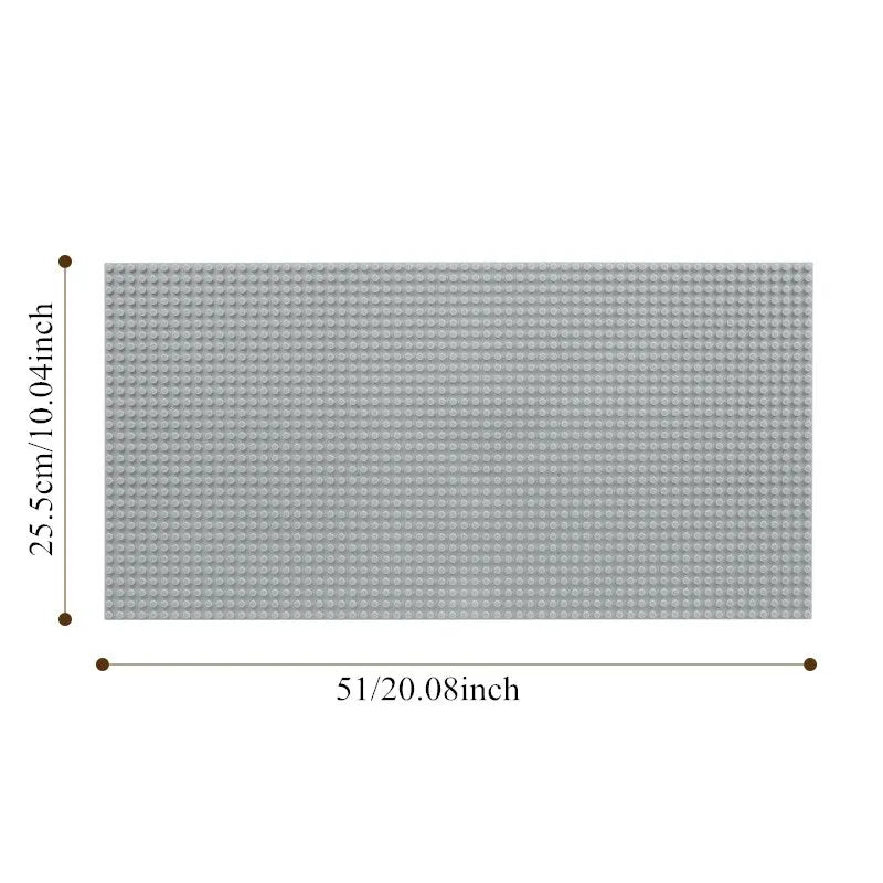 EZ 32*64 Holes Classic Building Blocks Base Board, DIY Assembled Building Blocks Wall Compatible With Brand Gift Toys for Children