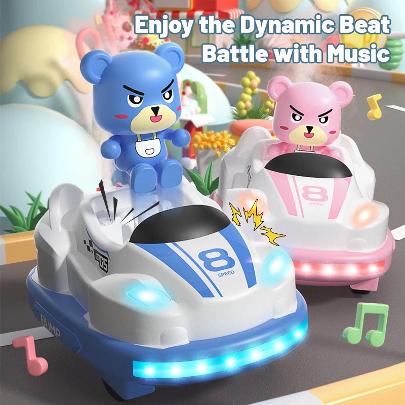 EZ Remote Control Bumper Car Sound And Light music Parent-child Competitive Interaction Go Kart Battle Boy Toys for Children