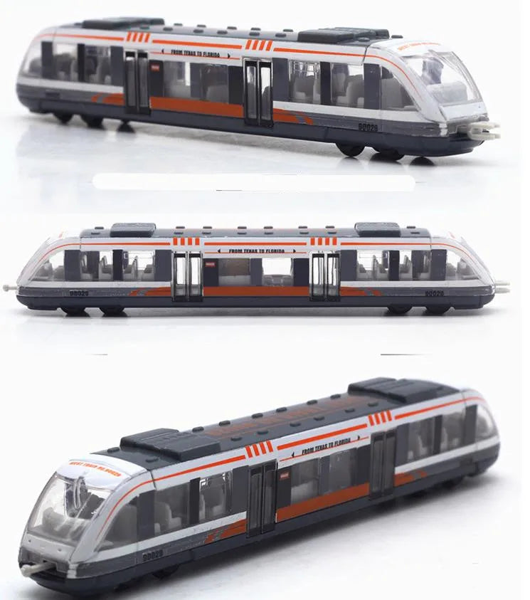 EZ Simulation Alloy Metal High Speed Rail Diecast Train Toy Model Educational Toys Boys Children Train Alloy Model Car Toys Gift