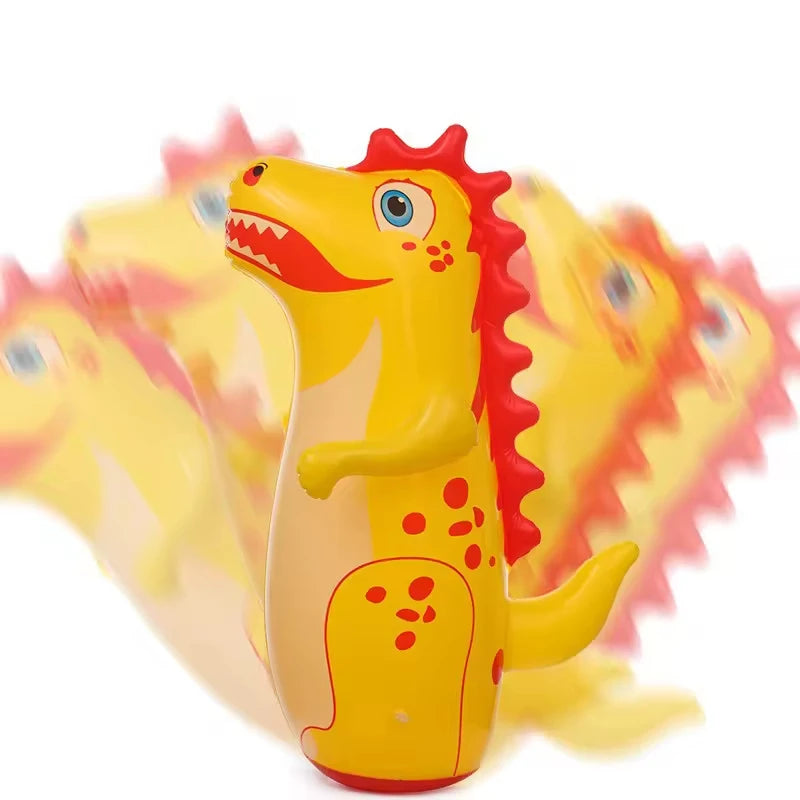 EZ Inflatable Tumbler Boxing Standing Punching Bag Dinosaur Model Parent Child Toys for Kids Games Sport Activity Outdoors Gifts