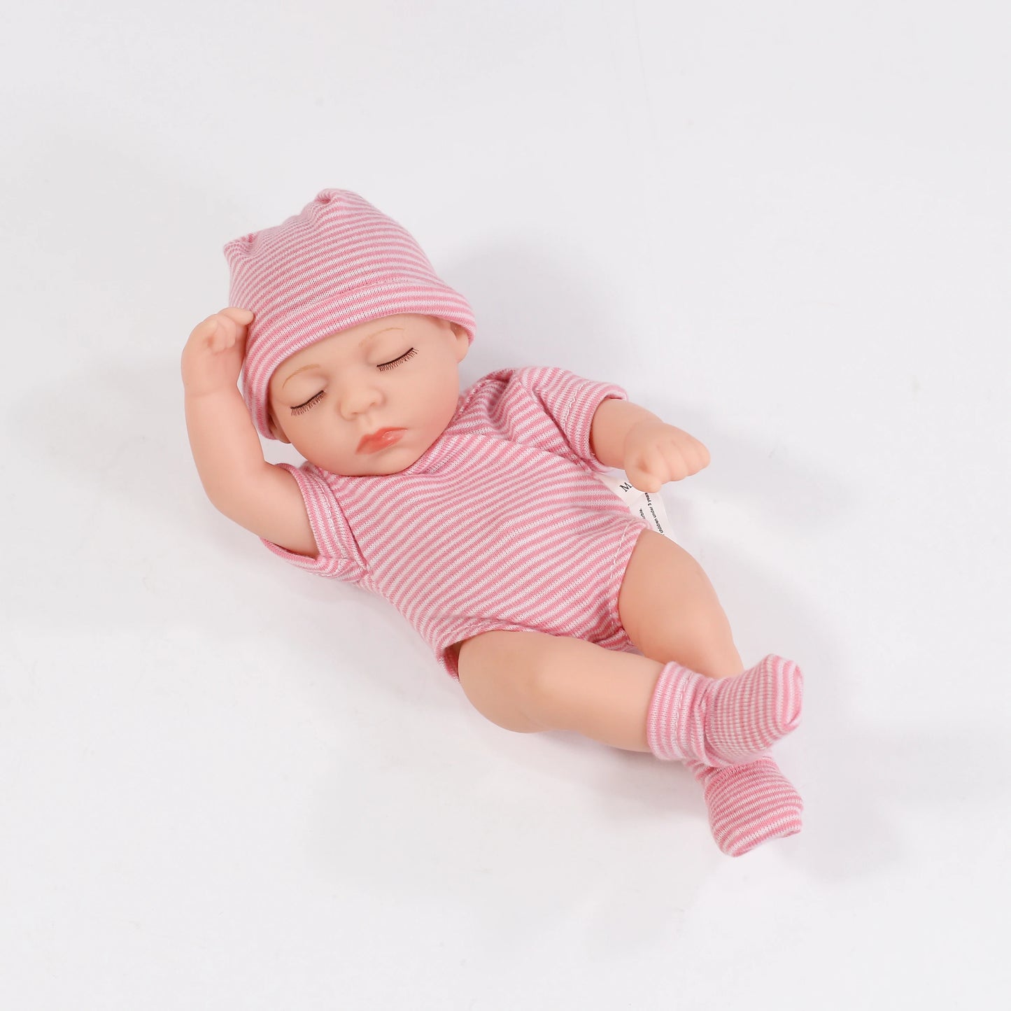 EZ New Soft Vinyl Reborn Dolls 20cm Baby Reborn Toys Waterproof Vinyl Bebe Doll Cute Mini Reborn Baby Doll For Girls Birthday Gift
