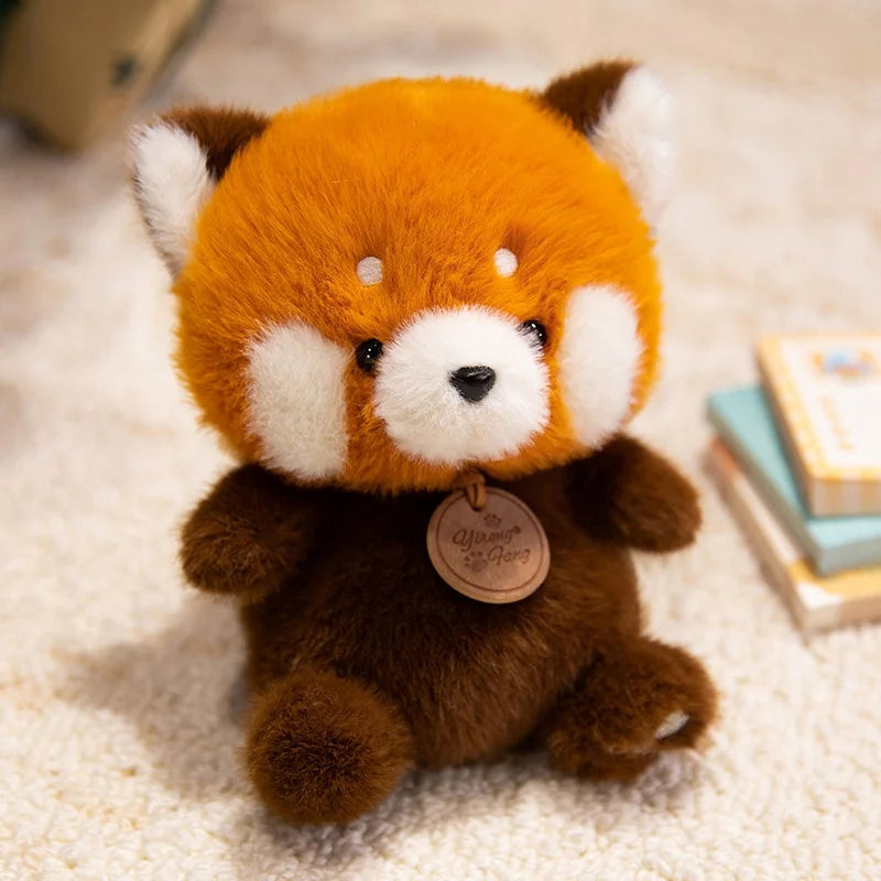 EZ Cute Sitting Animals Red Panda Fox Sloth Cat Soft Plush Dolls Stuffed Capybara Pig Plushie Baby Toys Gifts For Children