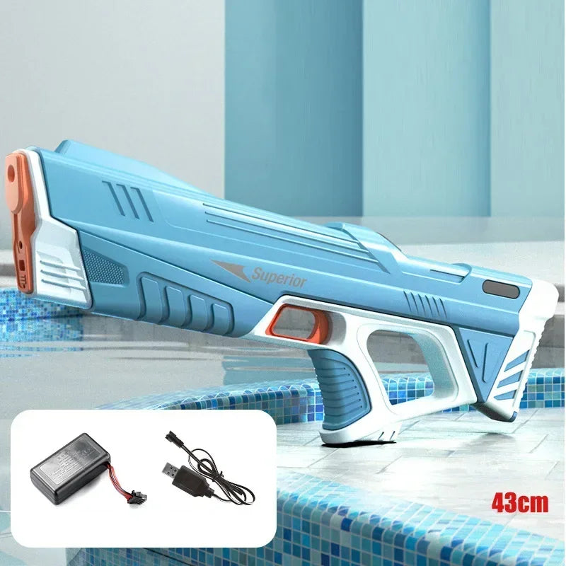 EZ Electric Water Guns For Adults Powerful Squirt Automatic Water Suction Water Blasters Summer Outdoor Beach Toy For boys Kid Gift