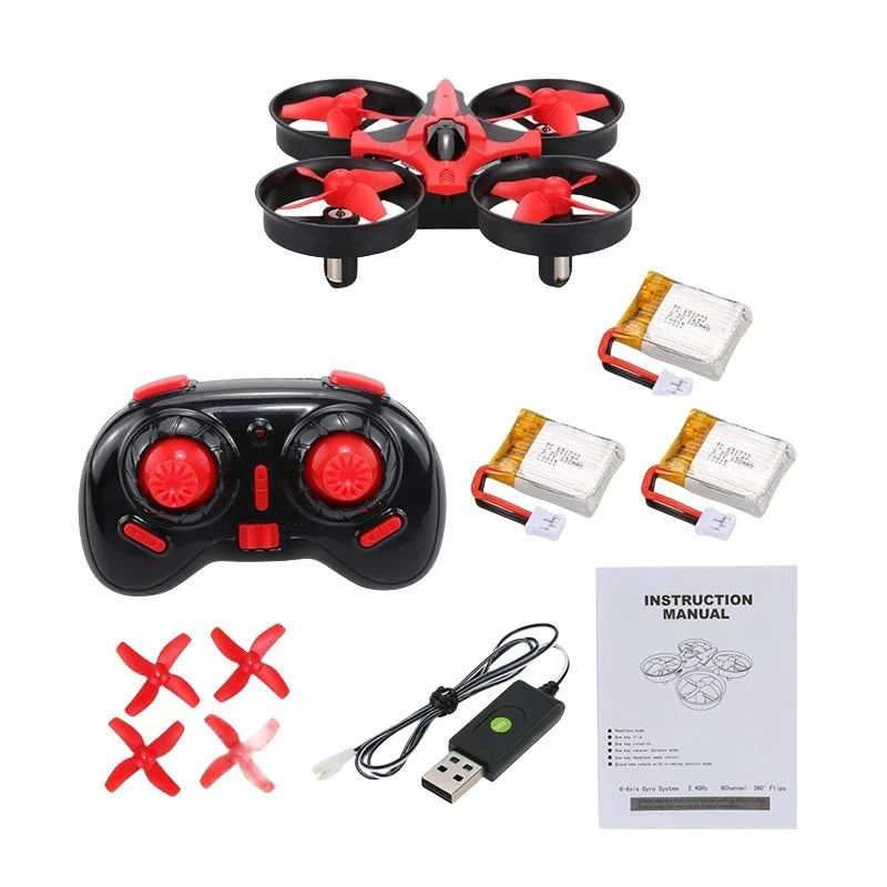 EZ Mini 2.4G 4CH 4-Axis Gyro NH-010 RC Drone Quadcopter PK Eachine E-010 JJRC H36 Headless Mode UFO Aircraft W Extra Batteries DIY