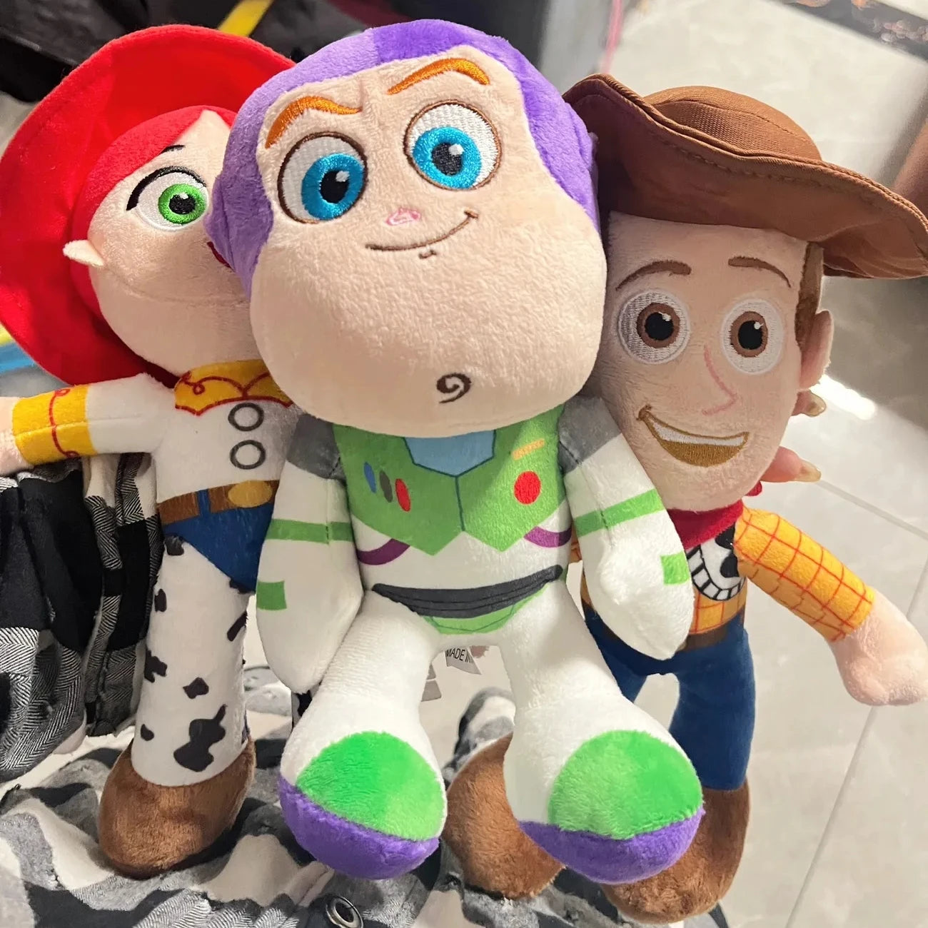 EZ 23cm Cute Woody Buzz Lightyear Plush Toy Lovely Stuffed Anime Jessie Plushies Pendant Cartoon Doll Home Decor Xmas Gifts