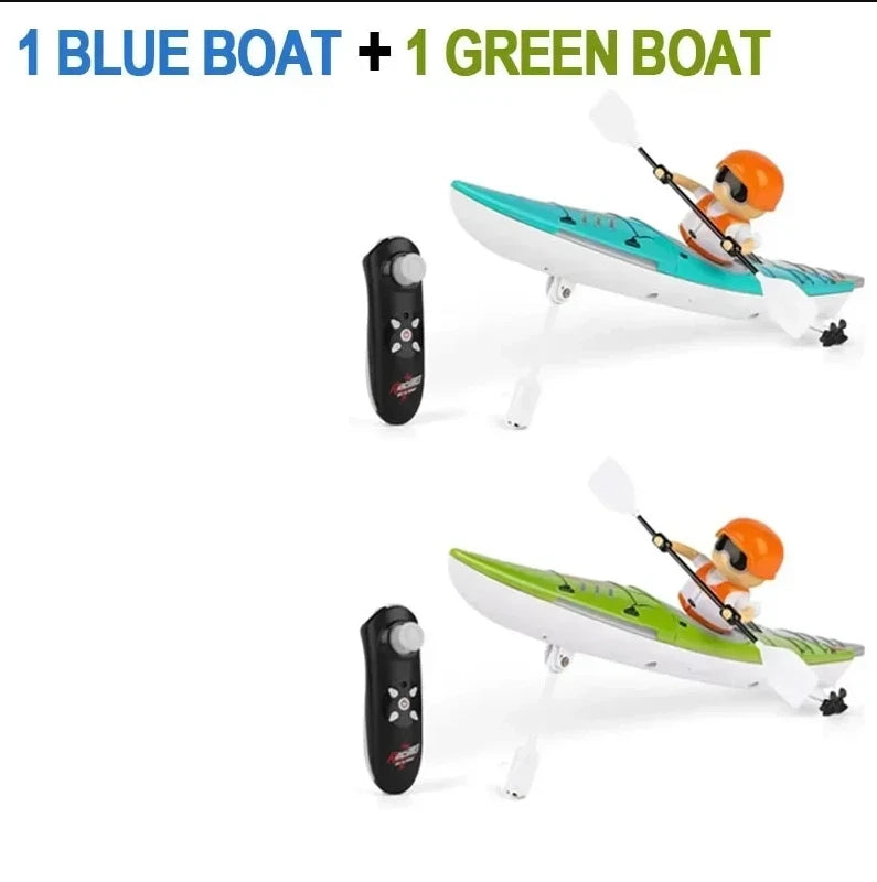 EZ HC-810 RC Boat RTR 2.4G 15km/h Brushed Motor Paddle Remote Control Rowing LED Lights 360 Driving Dual Modes Waterproof Ship