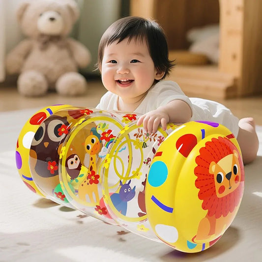 EZ Baby Crawling Roller Toy Infant Activity Tummy Time Roller Montessori Educational Development Sensory Toys for Kids 0 12 Months