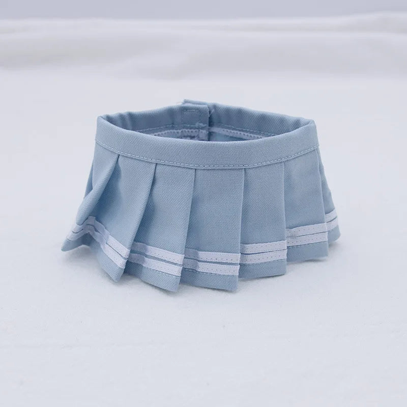 EZ Labubu Doll Clothes Set for V1/V2 Dolls Macaron JK Pleated Skirt with Camera and Shoes
