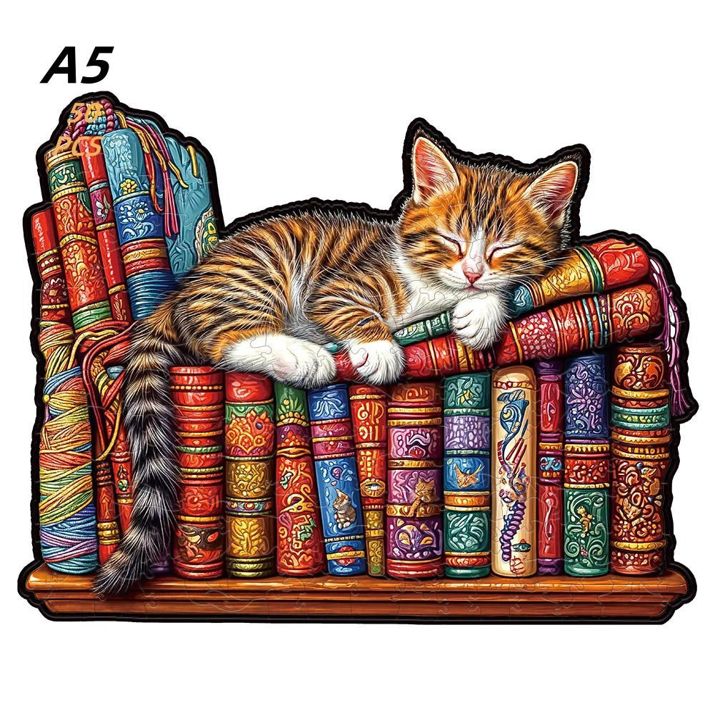 EZ Jigsaw Puzzle Mysterious Animal Puzzles Dog Puzzles Gift for Adult Kids Educational Fabulous Gift Interactive Games Wooden Toys