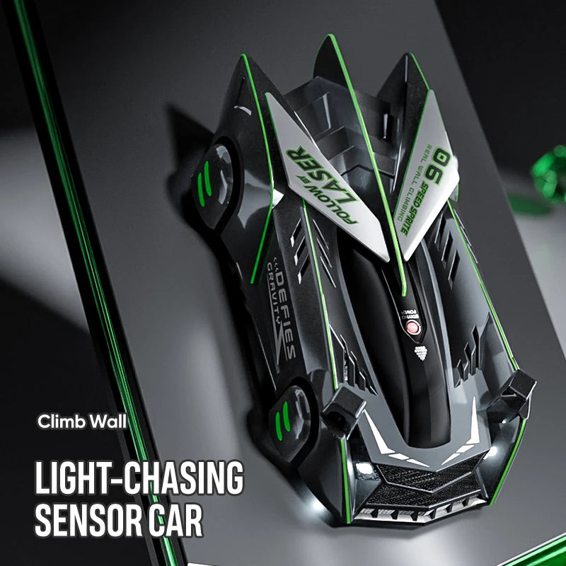 EZ Light-Chasing Wall-Climbing Car, Infrared Sensor Remote Control Car, Wall-Climbing Car, Four-Wheel Drive Car, Toy Racing Car, Children's Toy Car
