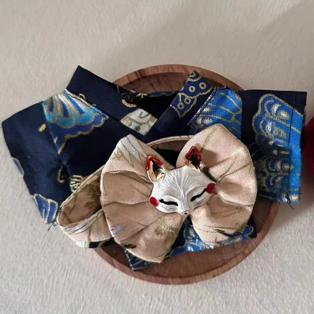 EZ Skull Panda Labubu Japanese Style Dress for 17cm Labubu Doll Outfit Koi Cherry Blossom Pattern Kimono Doll Suit Doll Clothes Set