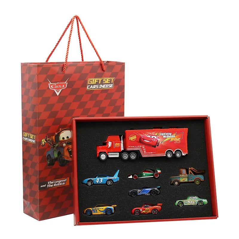 EZ Disney Pixar Cars 3 Metal Diecast lightning McQueen Mater Champion Car Model Toy Gift Set Jackson Uncle Truck Boy Birthday Toys