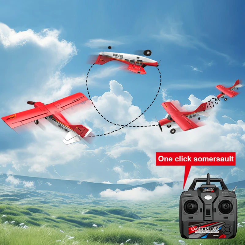 EZ Qidi560 Moore M7 Off-road RC Plane 4CH Brushless Remote Control Airplane Fixed Wing Aircraft Model EPP Foam Toys for Children