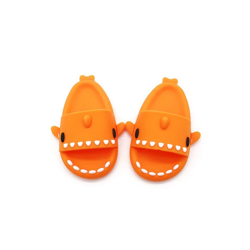 EZ (Shoes Only)17cm/10.5cm Labubu Accessories 3.0/4.0 Shoes Dolls Can Wear Shark Slippers Fun and Stylish Casual Shoes for Playtime